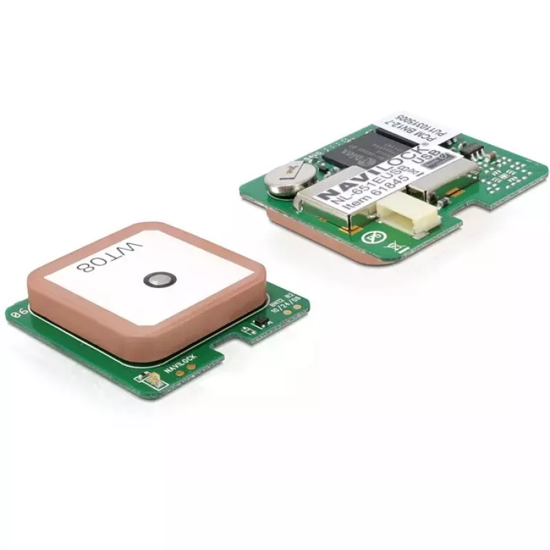 USB GPS imtuvo modulis Navilock NL-651EUSB — 50 kanalų, USB sąsaja, jautrumas -160 dBmW, 30×30×7,9 mm