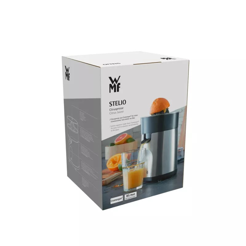 WMF Stelio 04.1603.0012 elektrinis citrusinių vaisių presas 85 W Juoda, Metalinė