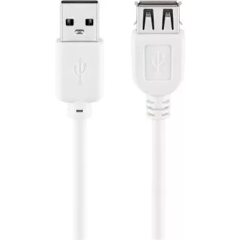 USB 2.0 ilginimo laidas Goobay 96197 0,6 m baltas