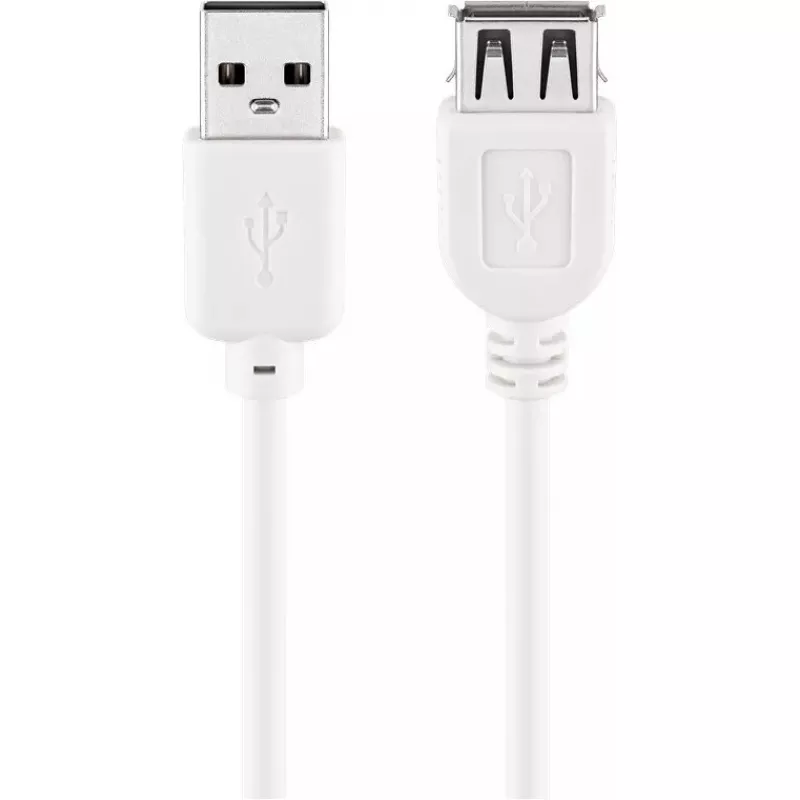 USB 2.0 Hi-Speed ilginimo kabelis Goobay 96198 1,8 m baltas