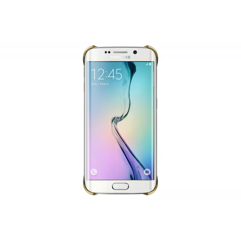 Samsung EF-QG925B mobiliojo telefono dėklas Dangtelis Auksinis, Skaidrus