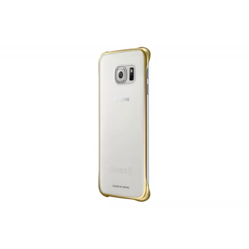 Samsung EF-QG925B mobiliojo telefono dėklas Dangtelis Auksinis, Skaidrus