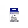 Epson etikečių kasetė, išpjauto ovalo formos, LK-8WBWAB, juoda ant balto, 25x38 mm (140 etikečių)
