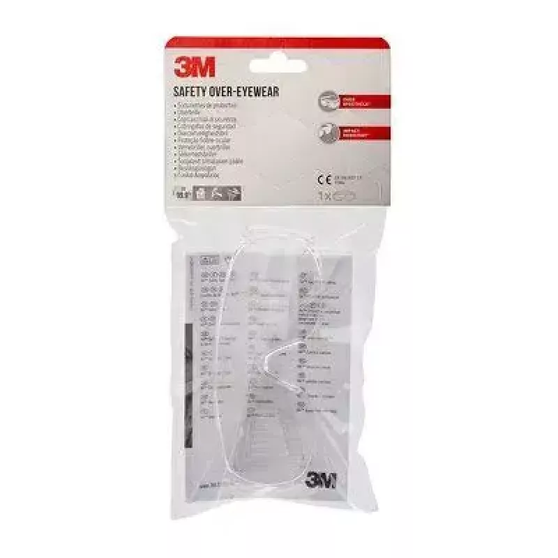 3M VISCC1 lankytojų apsauginiai antakiniai akiniai skaidrūs