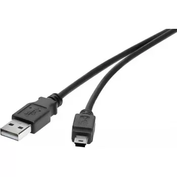 USB laidas Renkforce RF-4455804 0,15 m USB A Mini-USB B juodas