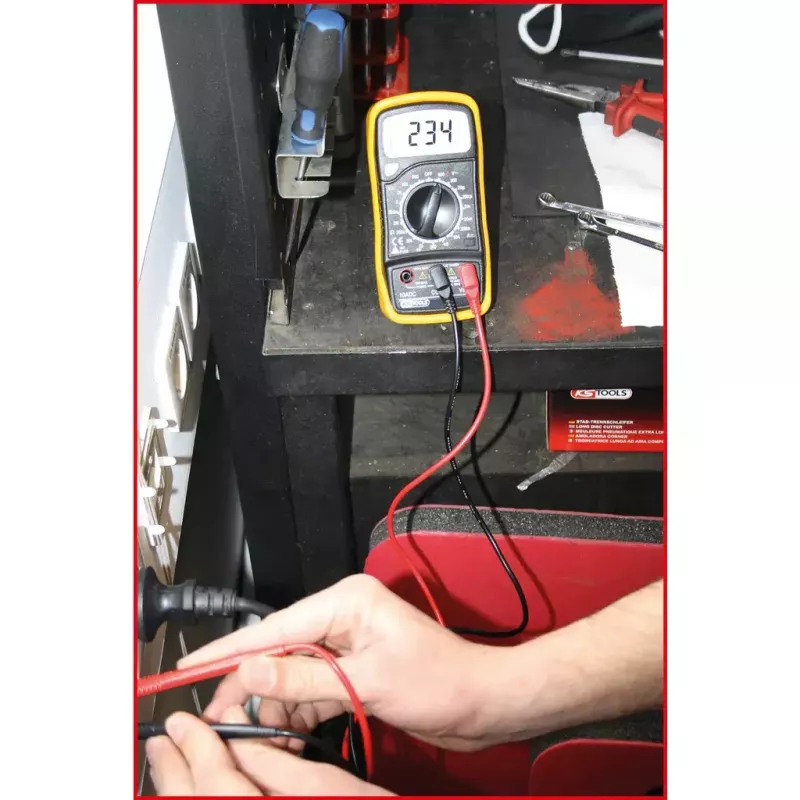 Skaitmeninis multimetras KS Tools 150.1495 LCD ekranas 3,5 skaitmenų