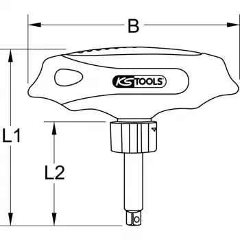 Kelių antgalių atsuktuvas KS Tools 151.1109 Plotis 115 mm Ilgis 110 mm Svoris 40 g