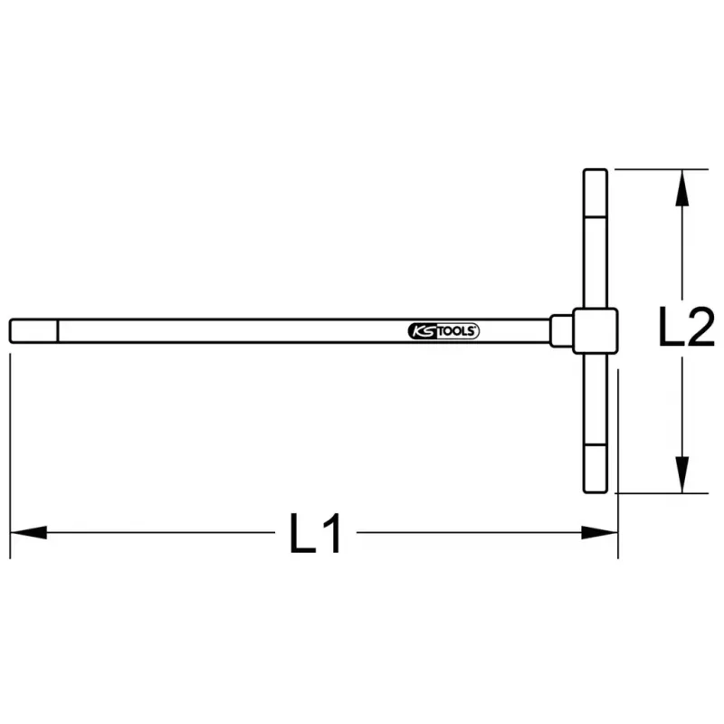 Rankinis atsuktuvas KS Tools 158.51025 Ilgis 125 mm Svoris 23 g