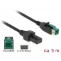 Maitinimo kabelis DeLOCK 85486 Juodas 5m PoweredUSB