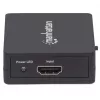Manhattan HDMI skirstytuvas, 2 prievadų, 1080p, juodas, rodo išvestį iš x1 HDMI šaltinio į x2 HD ekranus (ta pati išvestis į abu ekranus), maitinamas per USB-A (laidas pridedamas, 0,7 m), trejų metų garantija