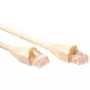 ACT kreminis 15 m U/UTP CAT5E komutacinis kabelis su apsaugotais RJ45 jungčių fiksatoriais