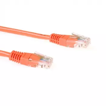ACT oranžinis 20 metrų U/UTP CAT5E komutacinis kabelis su RJ45 jungtimis