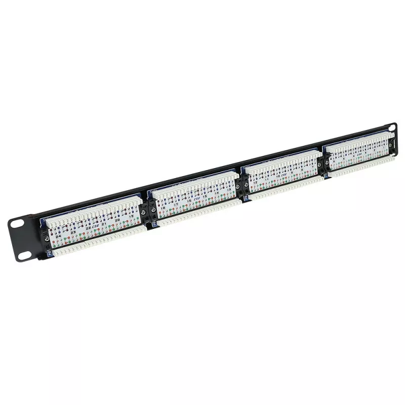 24 prievadų neekranuotas CAT5E pataisų skydelis ACT PP1001