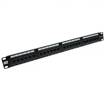 Patchpanel 24 prievadų neekranuotas CAT6 ACT PP1010
