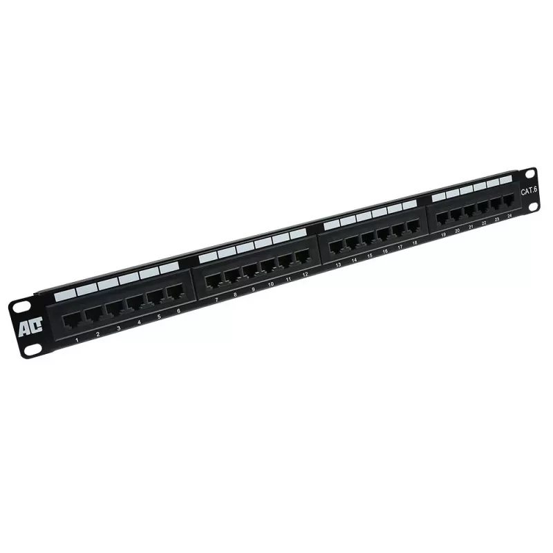 Patchpanel 24 prievadų neekranuotas CAT6 ACT PP1010