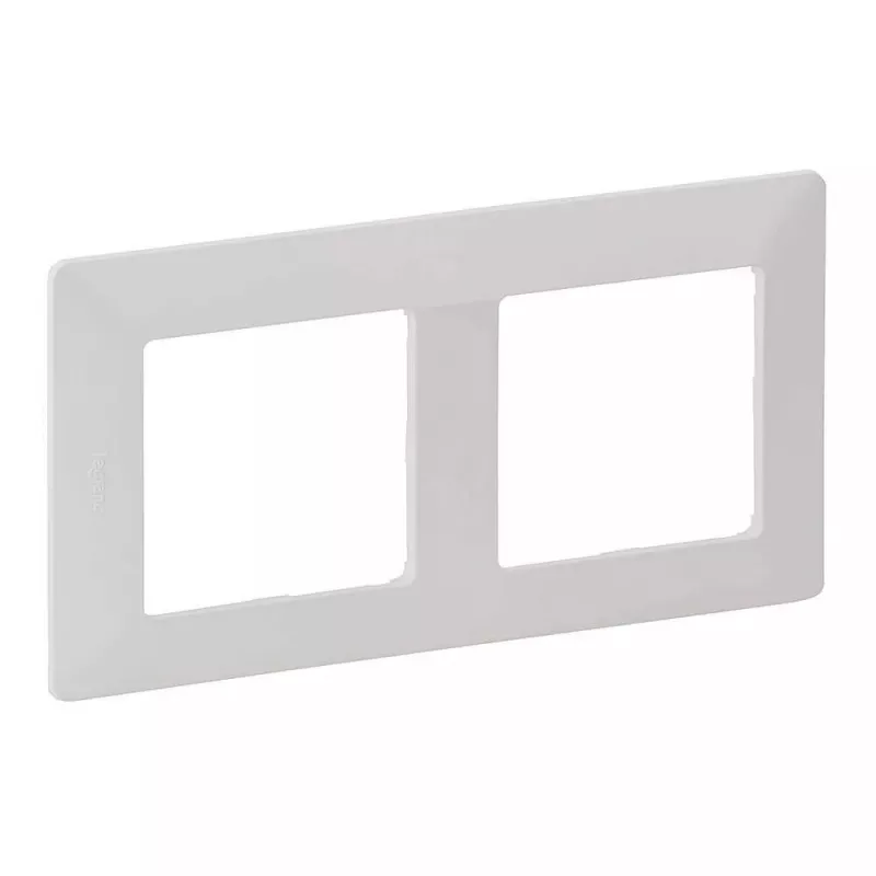 Sieninis rėmelis 2 vietų Legrand VLIFE 754002 dviem moduliams, stačiakampis montavimas