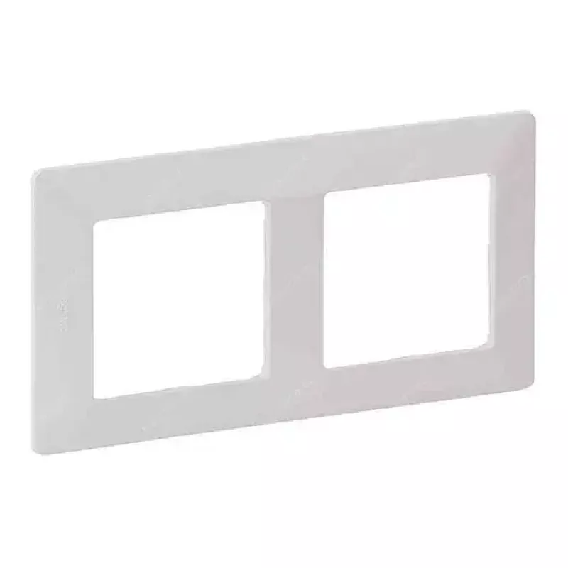 Sieninis rėmelis 2 vietų Legrand VLIFE 754002 dviem moduliams, stačiakampis montavimas