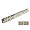 Splice Box priekinis skydelis DeLOCK 19 colių 24 prievadų LC Quad smėlio spalvos
