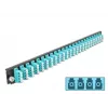 Splice Box priekinis skydelis DeLOCK 19 colių 24 prievadų LC Quad aqua