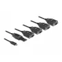 Adapteris USB Type-C į 4 x Serial RS-232 DB9 DeLOCK 90495