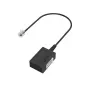 Hama 00201130 laido adapteris TAE-F RJ11 Juoda