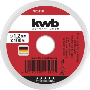 Virvė KWB 925110 100 m nailono žalia 1,2 mm