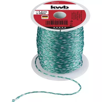 Virvė KWB 925110 100 m nailono žalia 1,2 mm