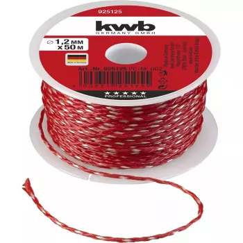 Virvė KWB 925125 50 m nailoninė raudona 1,2 mm