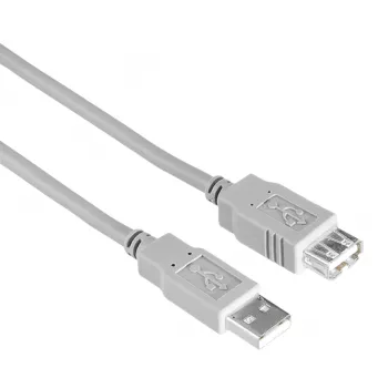 USB laidas Hama 00200906 3 m USB A pilkas USB 2.0 0,48 Gbit/s