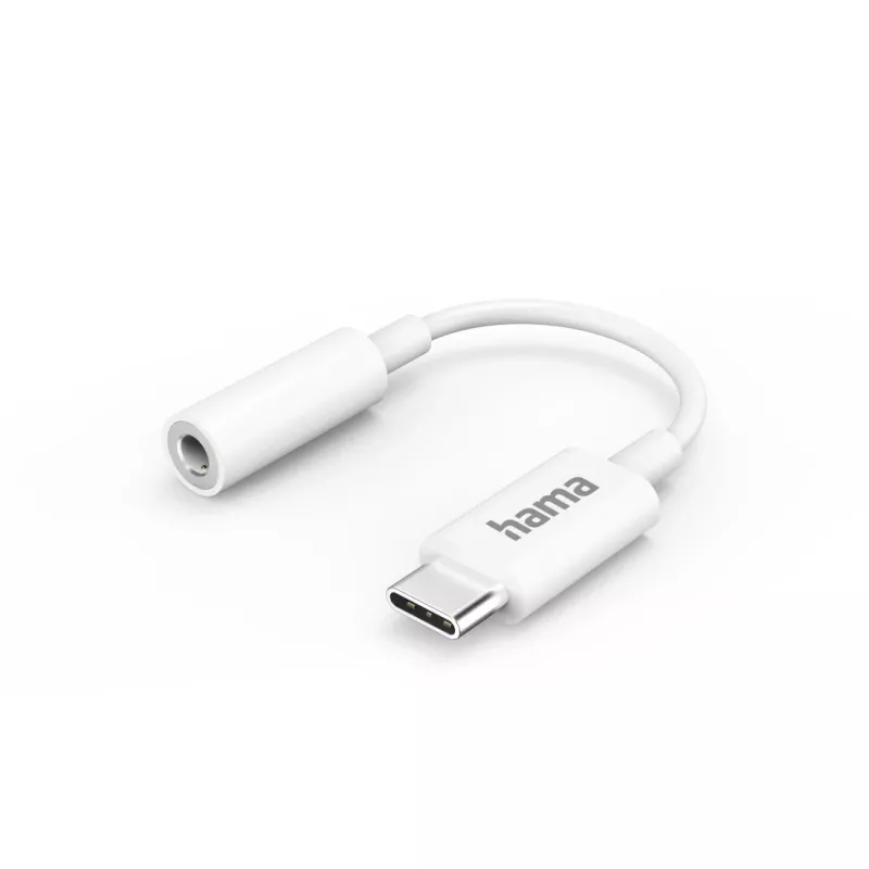 Hama 00201524 garso kabelis USB C 3,5 mm baltas