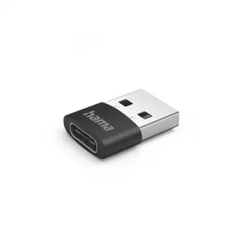 Hama 00201532 kabelio jungčių adapteris USB C USB A Juoda