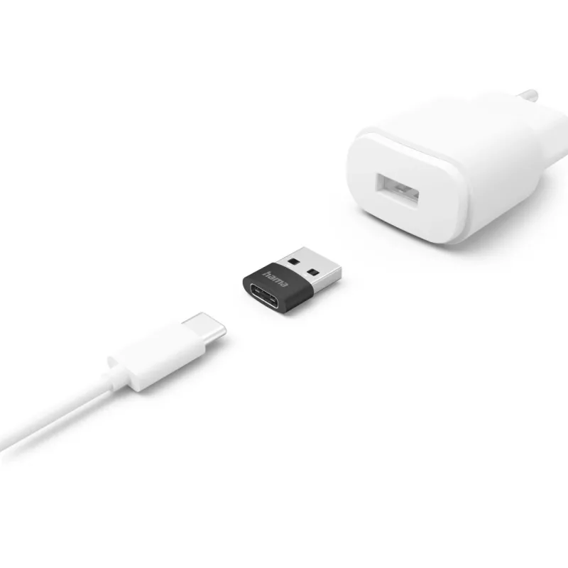 Hama 00201532 kabelio jungčių adapteris USB C USB A Juoda