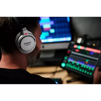 Ausinės Roland RH-200S laidinės muzikai juodos sidabrinės 20-20000 Hz