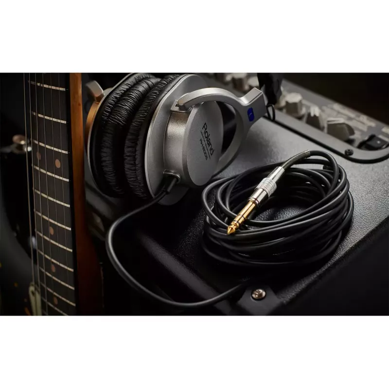 Ausinės Roland RH-200S laidinės muzikai juodos sidabrinės 20-20000 Hz