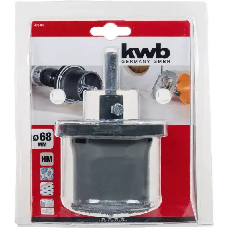 Skylių pjūklas KWB 499463 vienetinis 6,8 cm keramikai, betonui, plastikui
