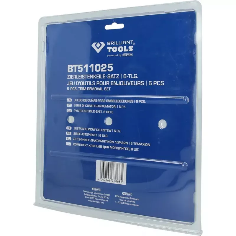 Transporto priemonių remonto ir priežiūros įrankių rinkinys Brilliant Tools BT511025, svoris 244 g