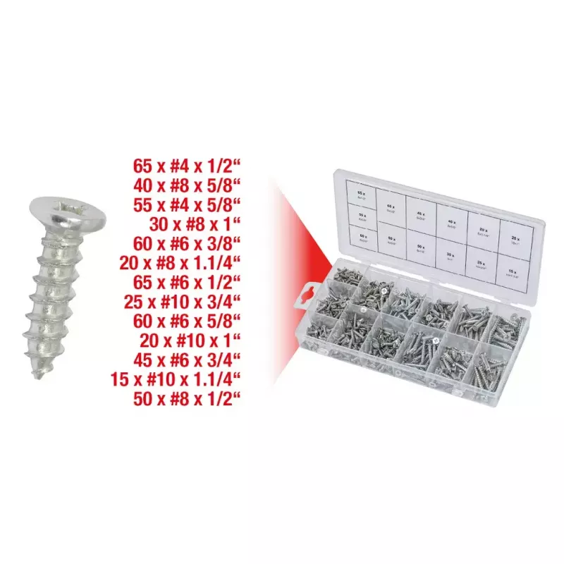 Varžtų/varžtų rinkinys KS Tools 970.0430