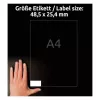 Lipnios spausdintuvo etiketės Avery LR3657-10 Baltos 2,54x4,85 cm 400 vnt.