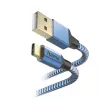 Hama Reflective USB laidas USB 2.0 1.5 m USB A USB C Mėlyna