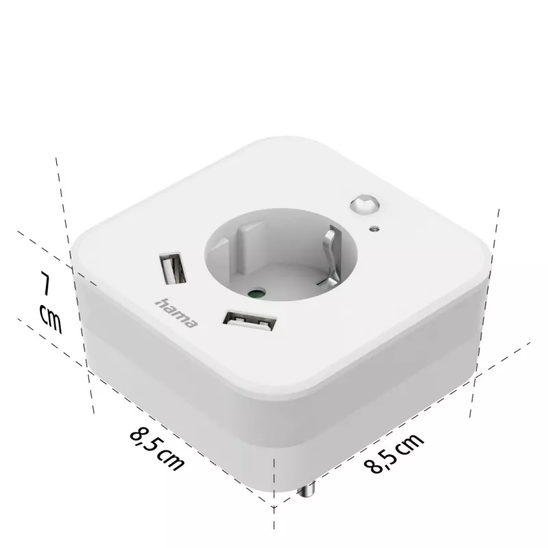 Hama 00223498 maitinimo kištuko adapteris Type F Baltas