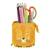 Minkštas penalas Herlitz Lion 140 mm x 75 mm x 185 mm poliesteris oranžinis geltonas
