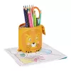 Minkštas penalas Herlitz Lion 140 mm x 75 mm x 185 mm poliesteris oranžinis geltonas
