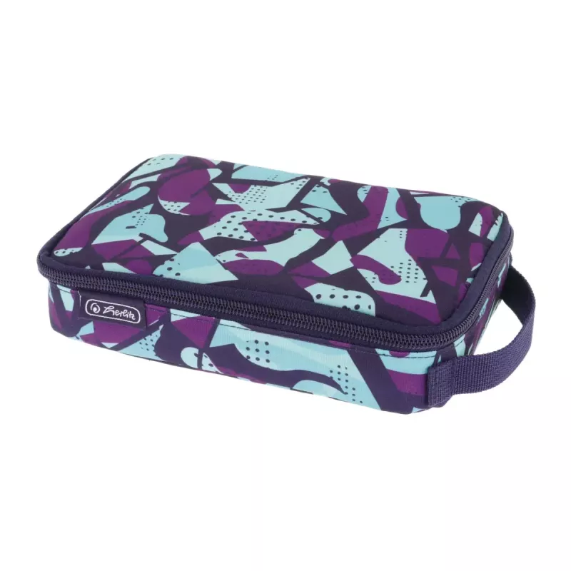 Penalas Herlitz 2 Go CamoPurple poliesteris mėlynas violetinis 210x130x60 mm
