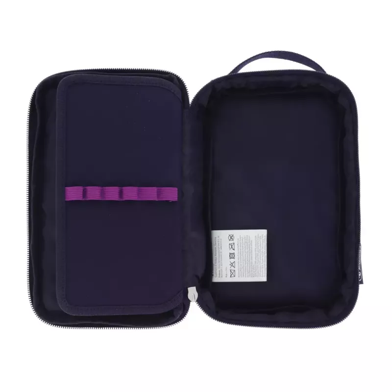 Penalas Herlitz 2 Go CamoPurple poliesteris mėlynas violetinis 210x130x60 mm