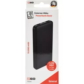 Išorinė baterija 2GO 795944, 10000 mAh
