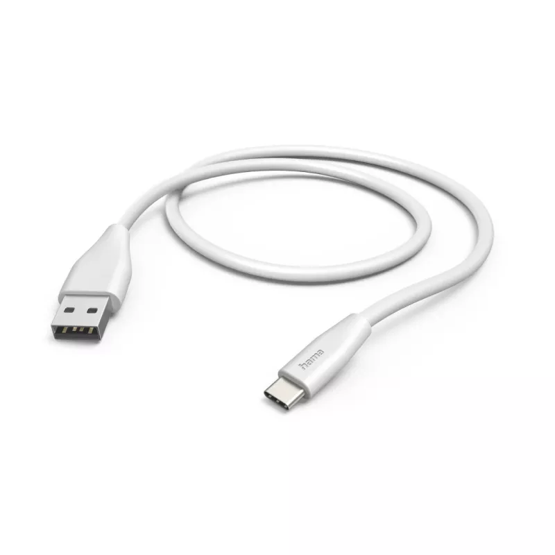 Hama 00125101 USB laidas USB 2.0 1.5 m USB A USB C Baltas