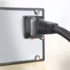 ACT Powercord C19 IEC Lock - atviras galas juodas 2 m, PC1174, 5 vnt. pakuotė