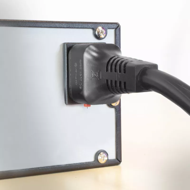 ACT Powercord C19 IEC Lock - atviras galas juodas 2 m, PC1174, 5 vnt. pakuotė