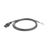 ACT maitinimo laidas C13 IEC Lock - atviras galas, juodas, 2 m, PC1025, 5 vnt. pakuotė