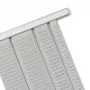Nobo T-Card planavimo skydai, 2 dydis, T-Card, pilka, metalas, 54 mm, 69 mm, 11 mm